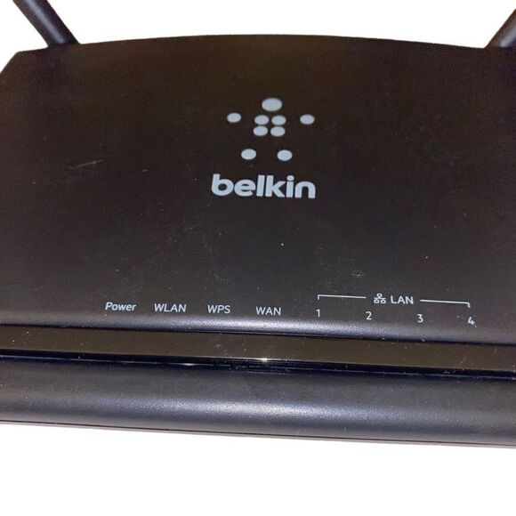 Belkin N300 4 Port Wi-Fi N Wireless Router Strong Range 300 Mbps Model F9K1007 - Picture 4 of 13